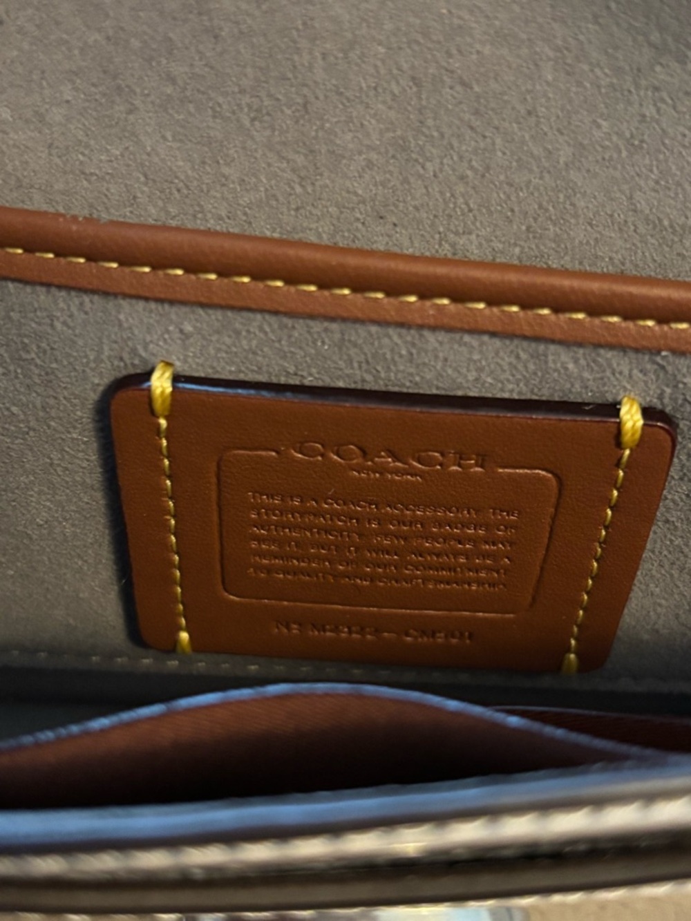 Coach Tabby Crossbody Wristlet in Silver Metallic - Picture 5 of 8